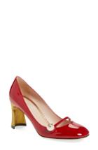 Women's Gucci Arielle Half Moon Heel Pump Us / 40eu - Red
