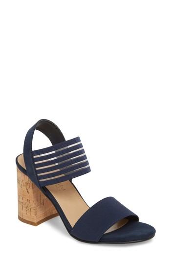 Women's Bella Vita Dan Block Heel Sandal N - Blue