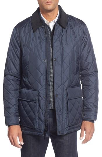 Men's Cole Haan Quilted Jacket - Blue