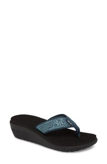 Women's Teva Voya Wedge Flip Flop M - Green