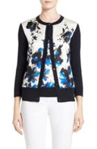 Women's St. John Collection Painted Oleander Cardigan