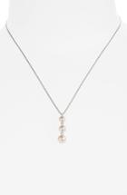 Women's Mikimoto Pearl & Diamond Linear Pendant Necklace