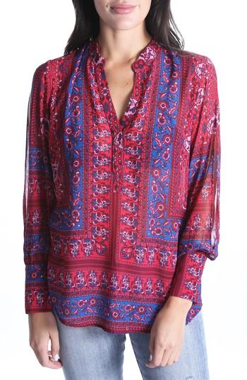 Women's Kut From The Kloth Benica Slit Sleeve Top - Red