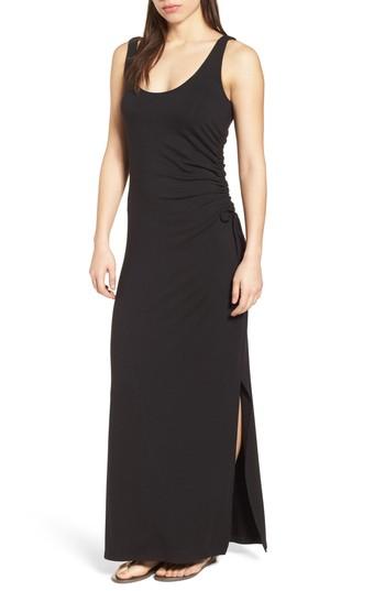 Women's Tommy Bahama Tambour Shirred Maxi Dress - Black