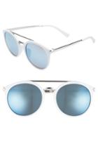 Women's Bp. 55mm Mirrored Sunglasses - White/ Blue