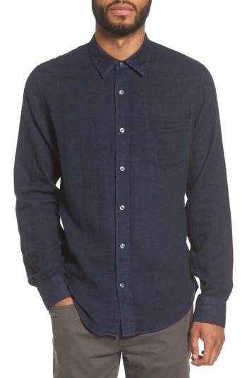 Men's Vince Regular Fit Solid Sport Shirt - Blue