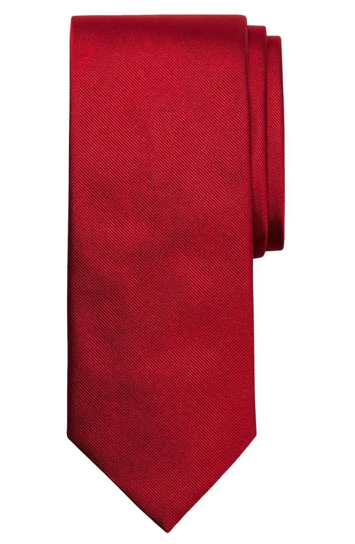 Men's Brooks Brothers Solid Silk Tie (x-long)