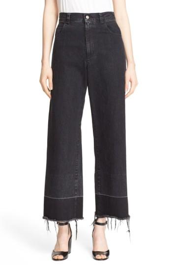 Women's Rachel Comey Legion Wide Leg Denim Pants - Black