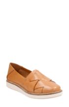 Women's Clarks Glick Harvest Woven Flat .5 M - Brown