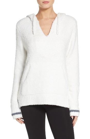 Women's Barefoot Dreams Cozychic Baha Lounge Hoodie - White