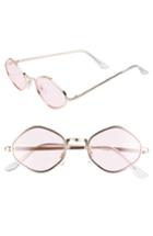 Women's Bp. 48mm Small Geo Sunglasses - Gold Pink