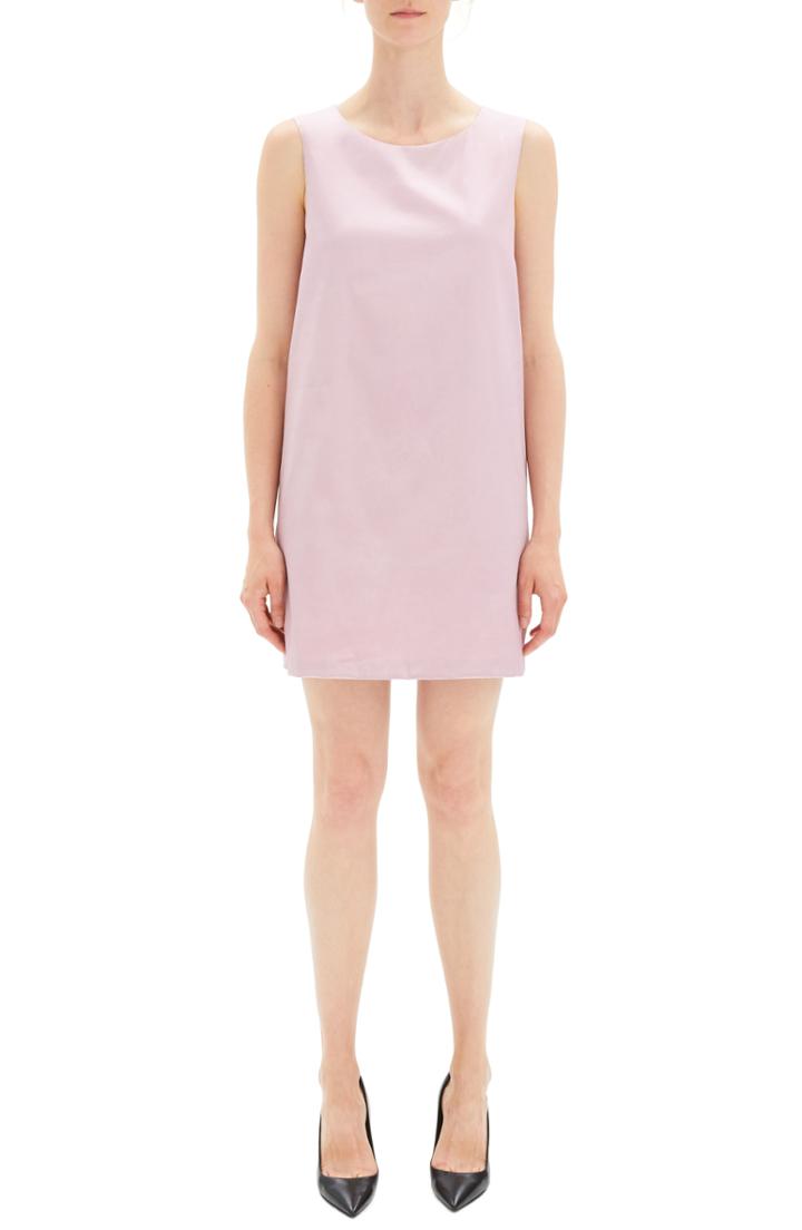 Women's Theory Easy Sleeveless Shift Dress, Size - Pink