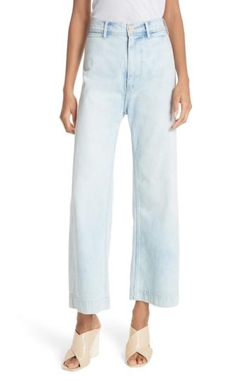 Women's La Vie Rebecca Taylor Crop Wide Leg Jeans - Blue