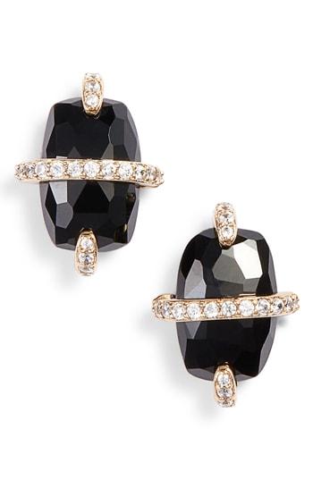 Women's Nadri Noir Black Onyx Stud Earrings