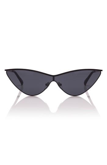 Women's Adam Selman X Le Specs Luxe The Fugitive 71mm Sunglasses - Black/ Red