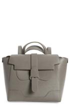 Senreve Midi Maestra Leather Satchel - Grey