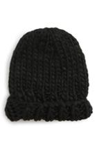 Women's Trouve Chunky Knit Beanie - Black