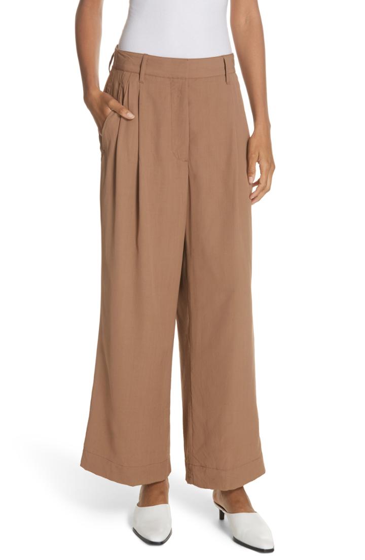 Women's 3.1 Phillip Lim Wide Leg Crop Pants - Brown