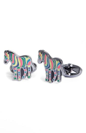 Men's Paul Smith Stripe Zebra Cuff Links