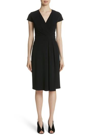 Women's Max Mara Feluca Surplice Dress - Black