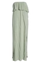Women's Elan Strapless Maxi Cover-up Dress - Green