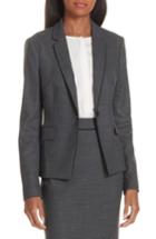 Women's Boss Jorita Wool Blend Suit Jacket - Grey