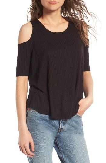 Women's Elodie Cold Shoulder Tee - Black