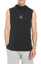 Men's Nike Jordan 23 Alpha Dry Sleeveless Hoodie, Size - Black