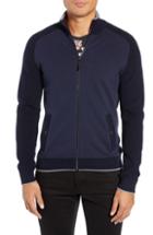 Men's Ted Baker London Patrik Slim Fit Wool Zip Sweater (m) - Blue