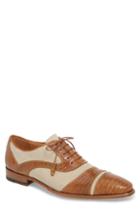 Men's Mezlan Perseo Lizard Spectator Derby .5 M - Brown