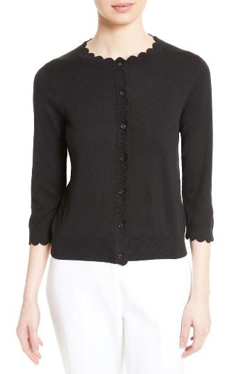 Women's Kate Spade New York Scallop Silk Blend Cardigan