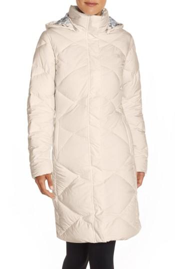 Women's The North Face 'miss Metro' Hooded Parka - Ivory