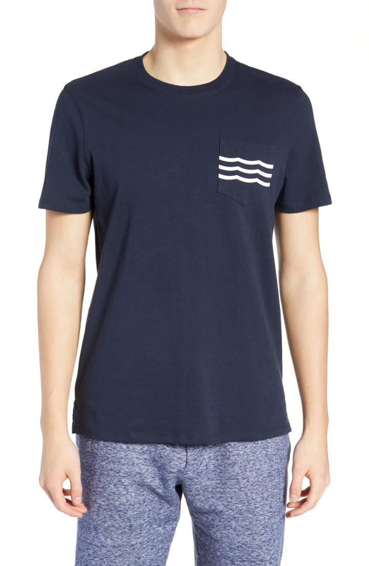 Men's Sol Angeles Waves Pocket T-shirt - Blue