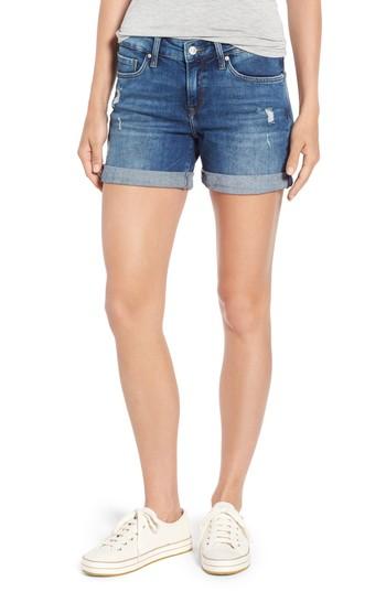 Women's Mavi Jeans Marla Ripped Cutoff Denim Shorts - Blue