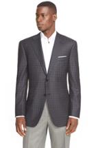 Men's Canali Classic Fit Check Wool Sport Coat R Eu - Grey