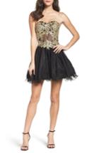 Women's Blondie Nites Strapless Bustier Dress - Black