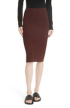 Women's Vince Rib Knit Skirt - Burgundy