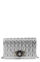Women's Miu Miu Delice Matelasse Leather Wallet On A Chain -