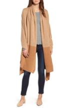 Women's Halogen Cashmere Wrap, Size - Brown