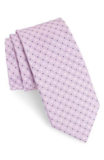 Men's Bonobos Benson Floral Silk Tie, Size - Purple