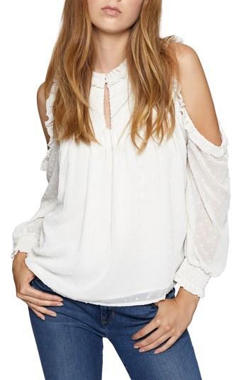 Women's Sanctuary Wishmaker Cold Shoulder Top - Ivory