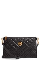Versace Tribute Icon Quilted Leather Pouch - Black