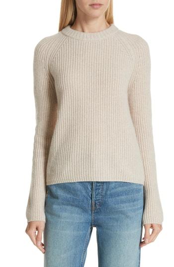 Women's Jenni Kayne Fisherman Crewneck Cashmere Sweater - Beige
