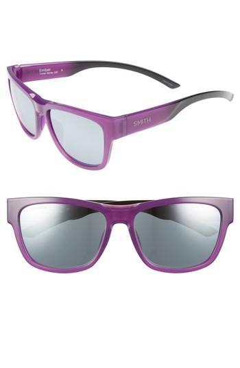 Women's Smith Ember 52mm Chromapop(tm) Sunglasses - Violet Spray