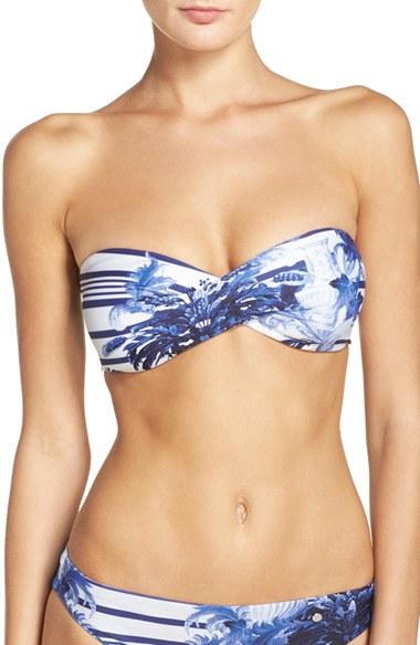 Women's Ted Baker London Persian Blue Bandeau Bikini Top