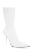 Women's Balenciaga Pointy Toe Mid Boot Us / 36eu - White