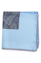 Men's Nordstrom Men's Shop Five Panel Silk Pocket Square, Size - Blue