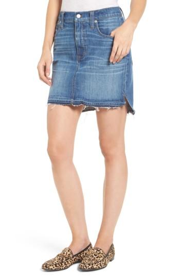 Women's Madewell Step Hem Denim Skirt