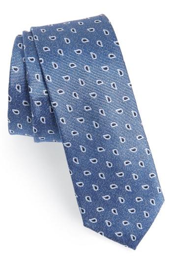 Men's 1901 Bayboro Paisley Silk Tie, Size - Blue