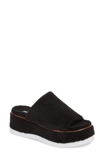 Women's Jane And The Shoe Jenny H Slide Sandal, Size 6 M - Black